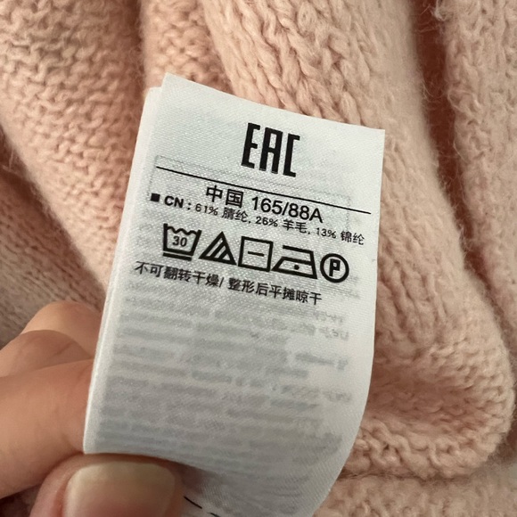 GAP Peach Cozy Knit Hooded Cardigan Duster Sweater with Pockets - S - Picture 6 of 9